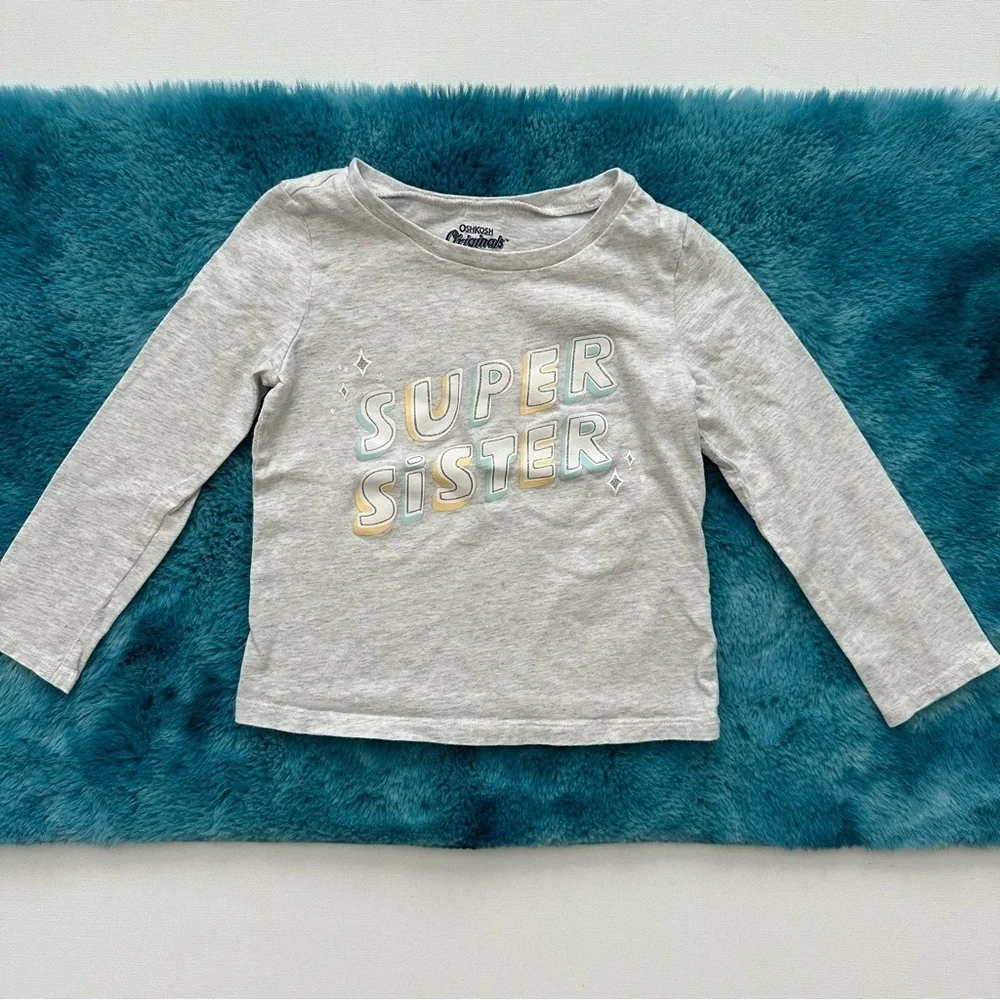 OshKosh Toddler Girl Long Sleeve Graphic Tee Size 5T
